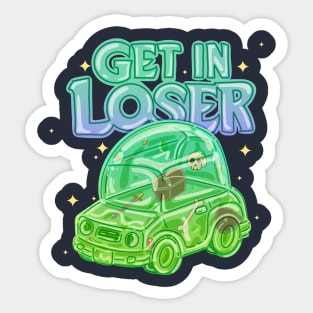 Get In loser Gelatinous Cube Sticker